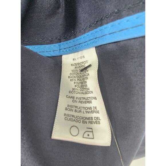 Michael Kors Navy Blue Paisley Trench Coat Women’s Size Small - Picture 7 of 9